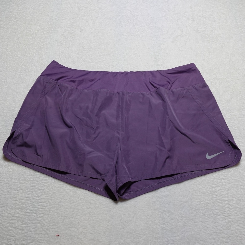 NO TAG Nike Running Shorts Womens XXL Purple Dri-FIT Athletic Performance Pocket